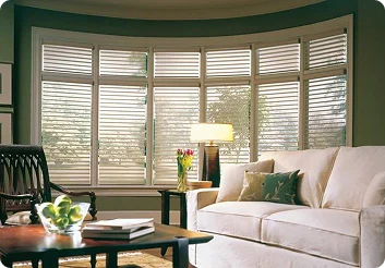 Kitchen with window coverings