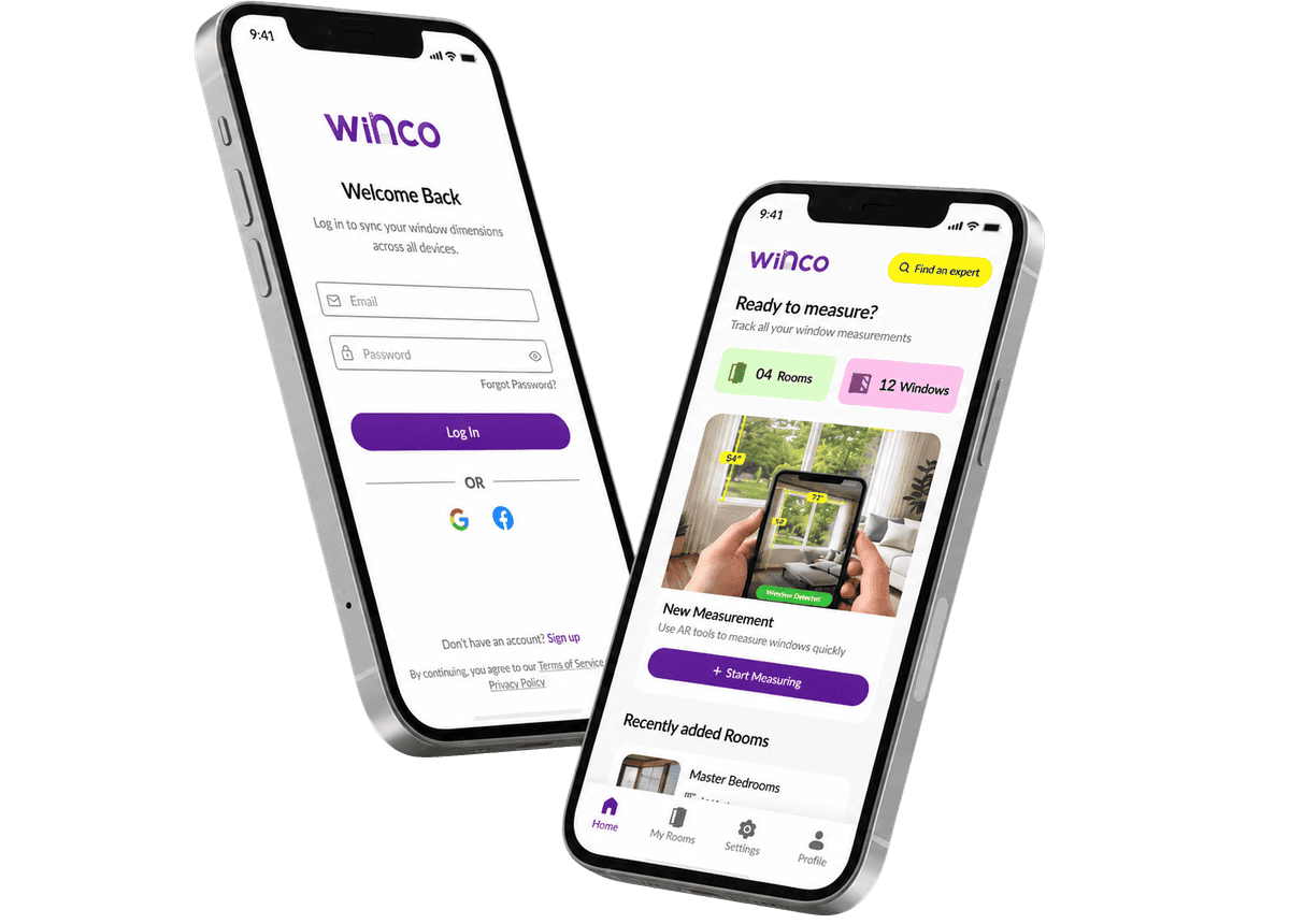 Winco mobile app screenshots